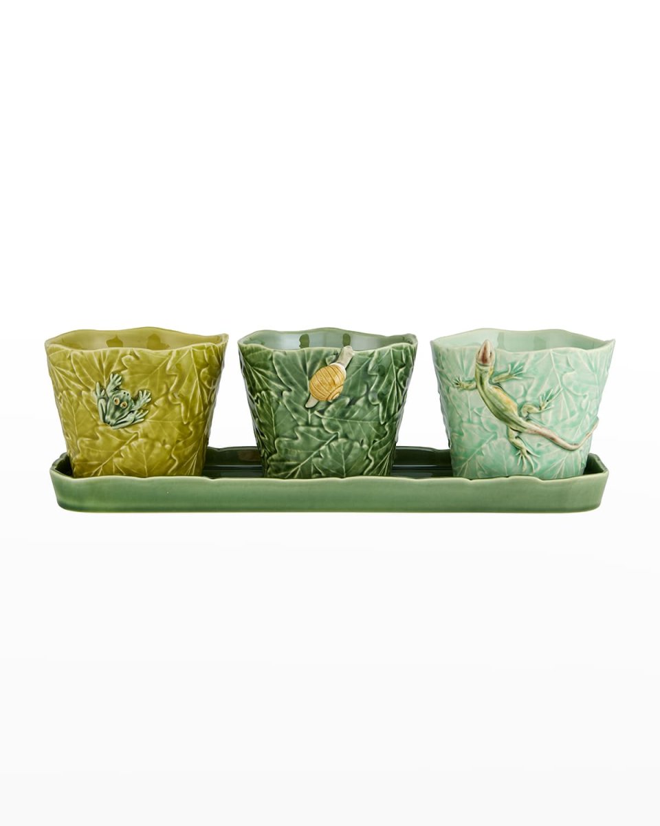 Garden of Insects Vases with Earth Bugs